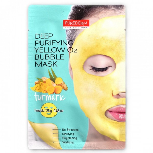 Purederm O2 penušava maska za lice sa kurkumom 25g